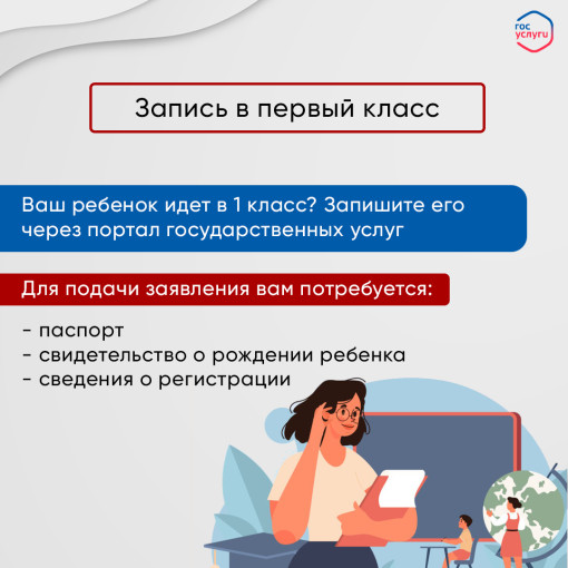 Запись в первый класс Запись в первый класс.
